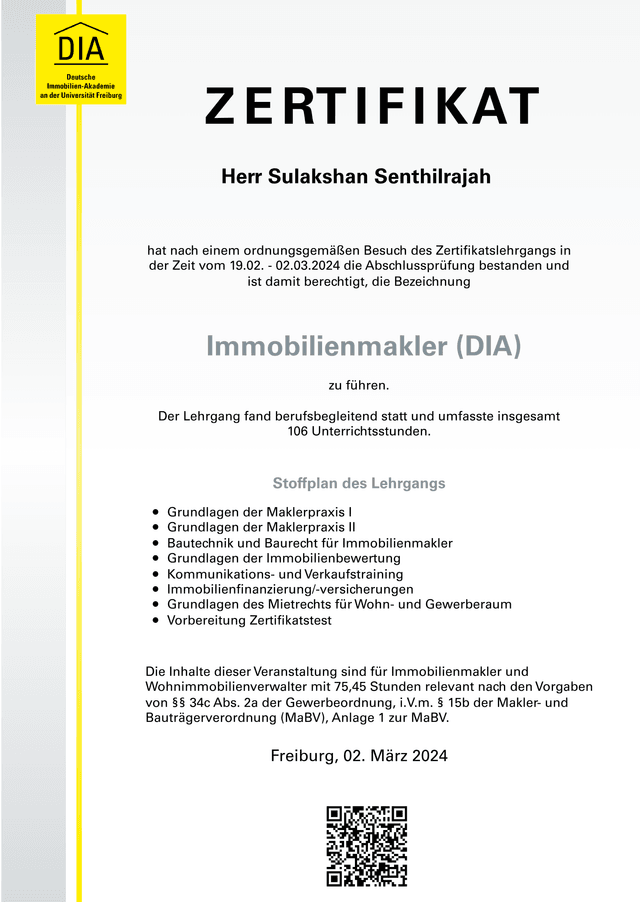 Immobilienmakler (DIA)